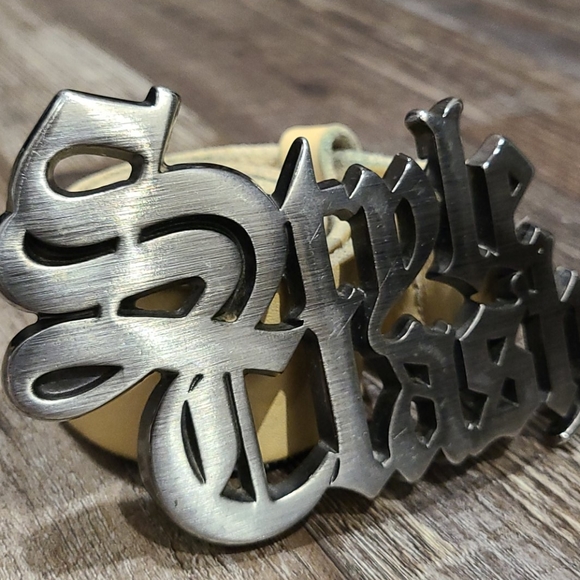 Very Rare Energy "Style Clash" leather belt - Picture 3 of 5